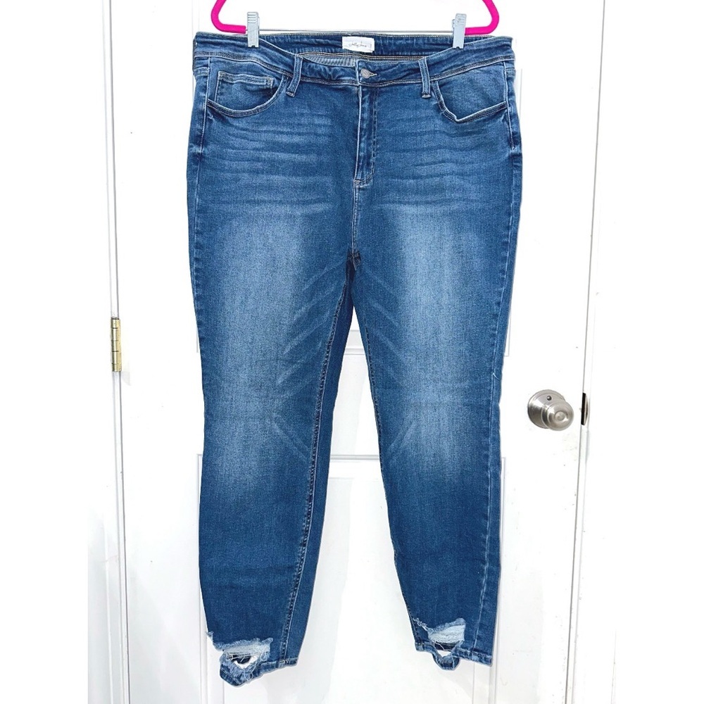 Women’s Plus size Jelly Jeans Skinny distressed size 22